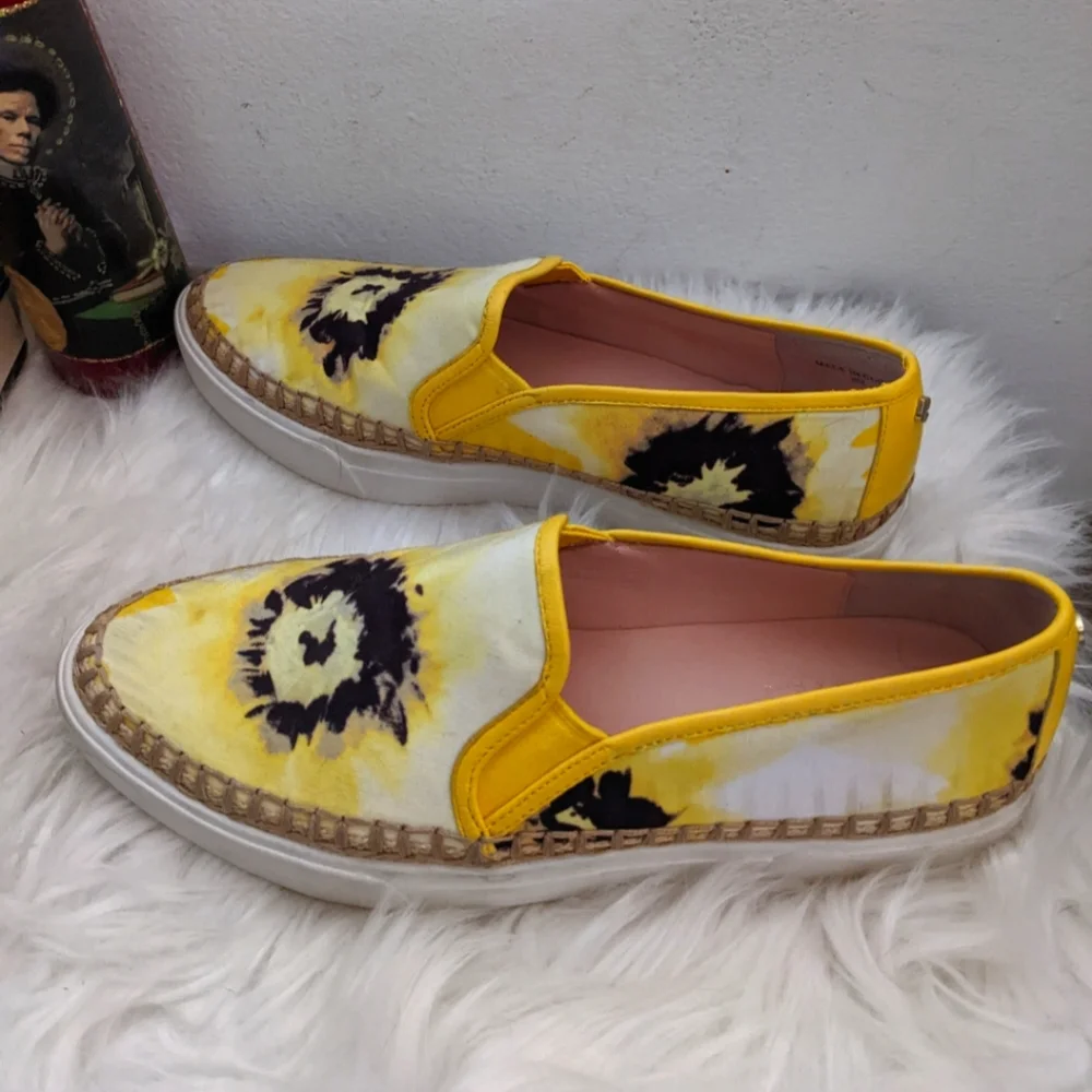 Kate Spade Tie Dye Espadrille Loafers Summer Shoes 6